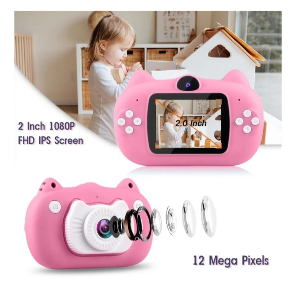 Vatenic Kids Camera Children Digital Cameras 1080P HD